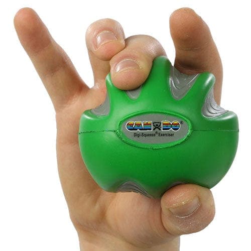 Complete Medical Exercise & Physical Therapy Fabrication Ent Hand Exerciser Medium Moderate Green CanDo Digi-Squeeze