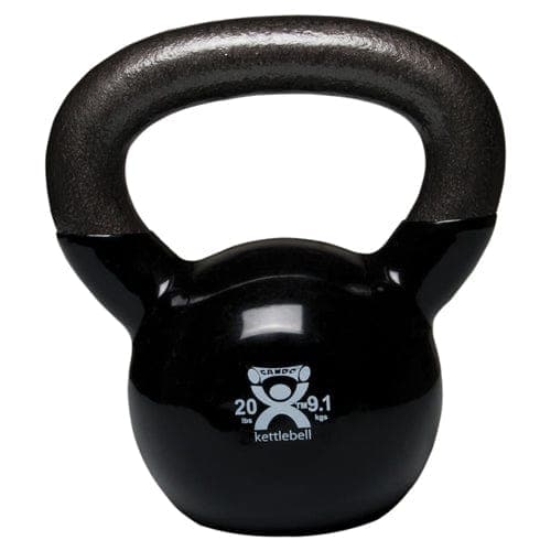 Complete Medical Exercise & Physical Therapy Fabrication Ent Kettlebell Vinyl Coated Weight Black  20lb  10