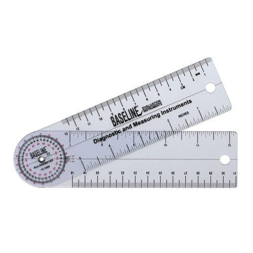 Complete Medical Physical Therapy Fabrication Ent Plastic Angle Rule Goniometer 6   360 Degrees