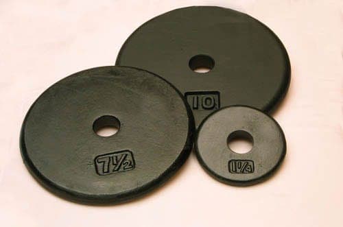 Complete Medical Exercise & Physical Therapy Fabrication Ent Round Iron Disc Weight Plates 1 1/4 Lbs