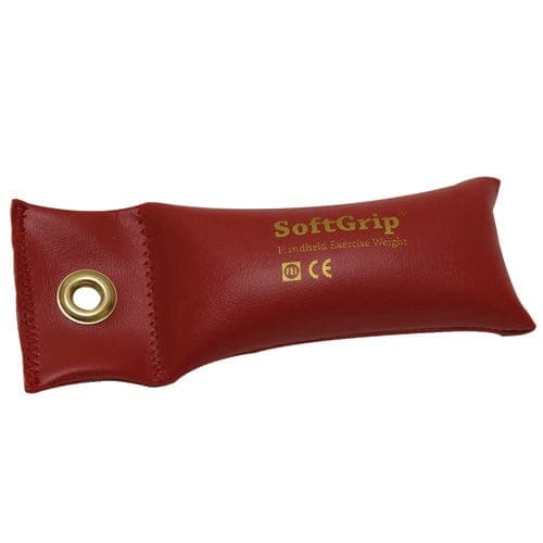 Complete Medical Exercise & Physical Therapy Fabrication Ent SoftGrip Hand Weight 1.5 lb  Red