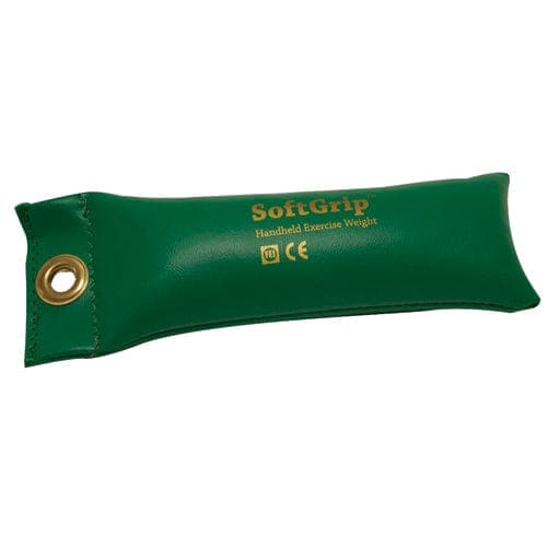 Complete Medical Exercise & Physical Therapy Fabrication Ent SoftGrip Hand Weight 2 lb  Green