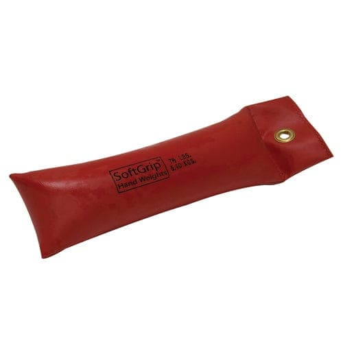 Complete Medical Exercise & Physical Therapy Fabrication Ent SoftGrip Hand Weight 7.5 lb  Red