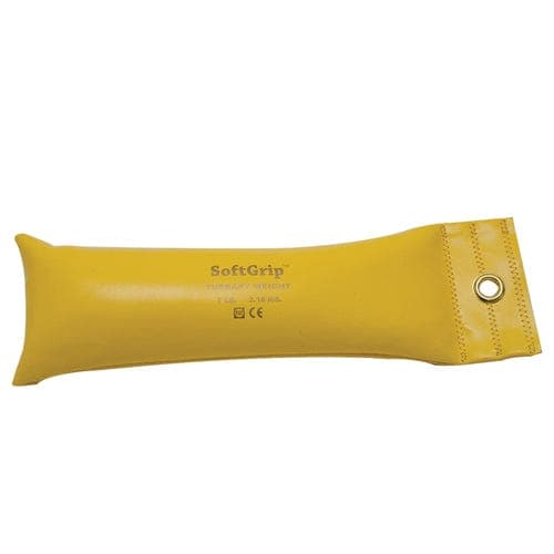 Complete Medical Exercise & Physical Therapy Fabrication Ent SoftGrip Hand Weight 7 lb  Yellow