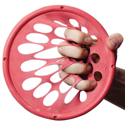 Complete Medical Exercise & Physical Therapy Fabrication Ent Web Finger & Wrist Exerciser Red Light 7  Diameter