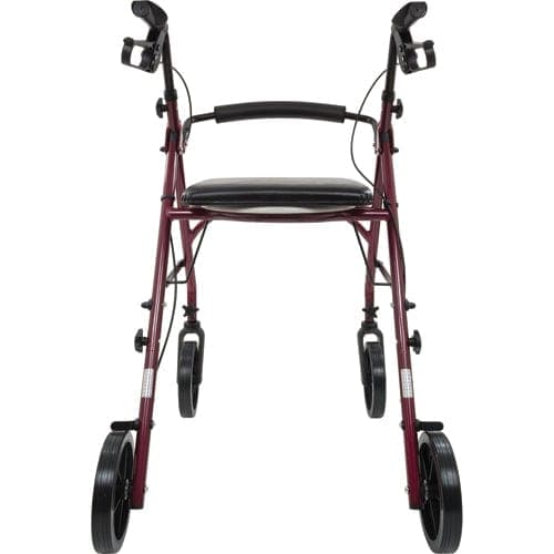 Complete Medical Mobility Products Free2Go Mobility Products Free2GoTM Rollator Burgundy Toilet Seat  Walker  Frame