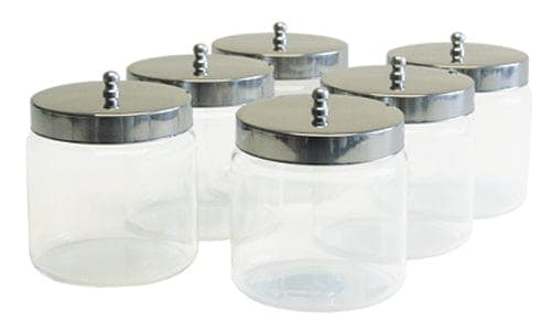 Complete Medical Physician Supplies Graham-Field Health Dressing Jars 4  x 4   6/Case Glass