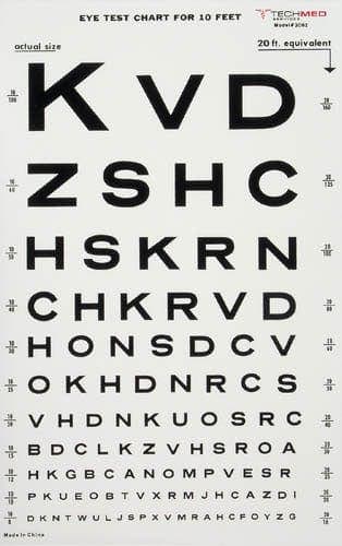 Complete Medical Physician Supplies Graham-Field Health Illuminated Eye Chart-Snellen 10' Distance