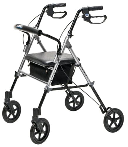 Complete Medical Mobility Products Graham-Field Health Set n' Go Wide Rollator Ht Adj Silver