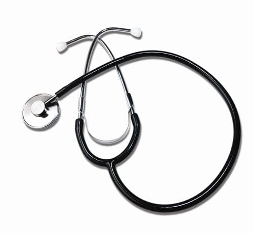 Complete Medical Stethoscopes Graham-Field Health Single Head Nurses Black Stethoscope