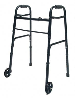 Complete Medical Mobility Products Graham-Field Health Walker  Adult w/5  Wheels Folding  Black  Case of 2