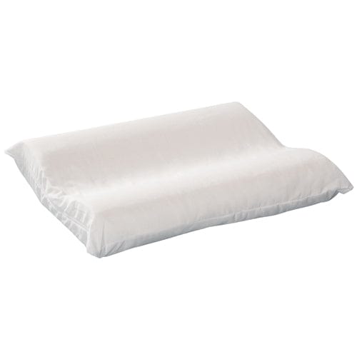 Complete Medical Back & Neck Therapy Hermell Products Contoured Foam Cervical Pillow Standard w/White Cover