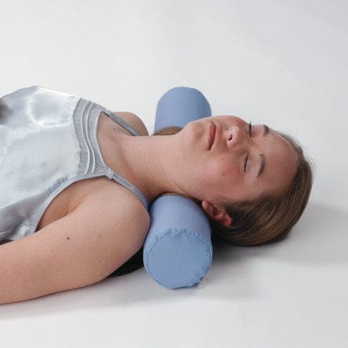 Complete Medical Back & Neck Therapy Hermell Products Long Cervical Roll Blue 4 x19  by Alex Orthopedic