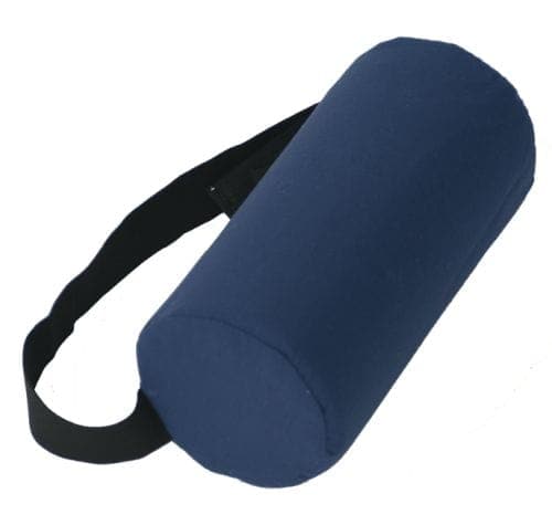 Complete Medical Back & Neck Therapy Hermell Products Lumbar Roll Full-Firm Navy With Strap  5  Dia. X 11