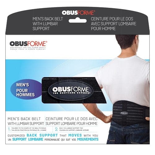 Complete Medical Orthopedic Care Homedics Group Canada Back Belt-Male Medium/Large Black  Obusforme