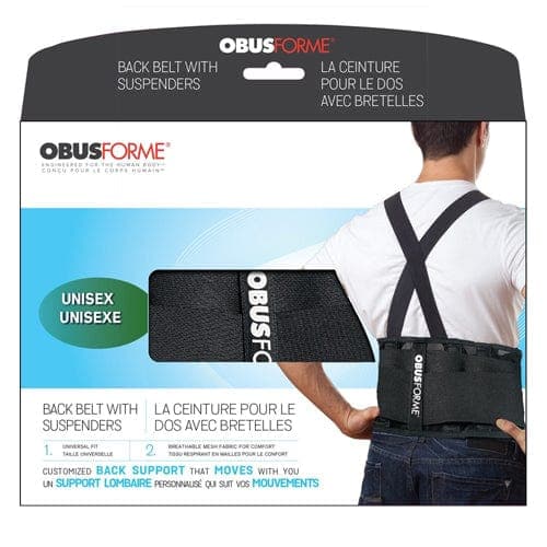 Complete Medical Orthopedic Care Homedics Group Canada Back Belt-Unisex  Medium/Large Black  Obusforme