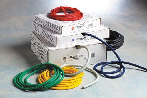 Complete Medical Exercise & Physical Therapy Hygenic Corporation Theraband Light Tubing Set Yellow  Red & Green Tubes 5'