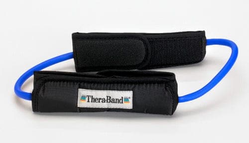 Complete Medical Exercise & Physical Therapy Hygenic Corporation Theraband Prof Resist Tubing Loop w/Padded Cuffs  Blue