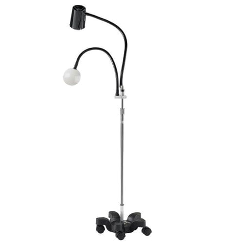 Complete Medical Aids to Daily Living Intensa Exam Light  Mobile w/ 2x Magnifier  Black