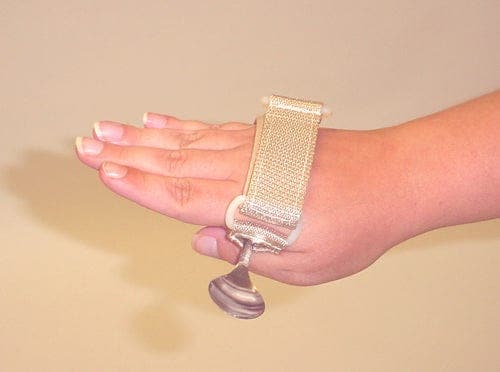 Complete Medical Aids to Daily Living Kinsman Enterprises A.D.L. Cuff (Utensil Holder) Beige