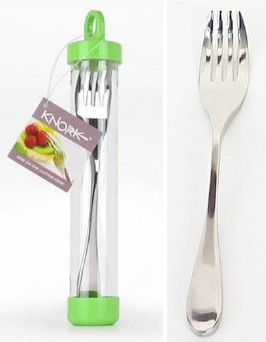 Complete Medical Aids to Daily Living Knork Flatware Knork (Knife and Fork Comb.) Stainless Steel--Duo Finish