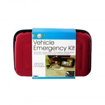 Complete Medical Emergency & First Aid Products Kole Imports Vehicle Emergency Kit w/Zippered Case