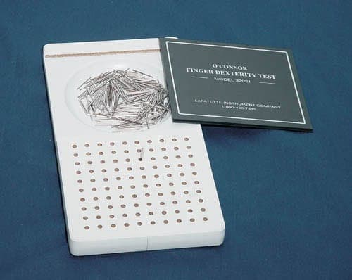 Complete Medical Physical Therapy Lafayette Instrument O'connor Finger Dexterity Test