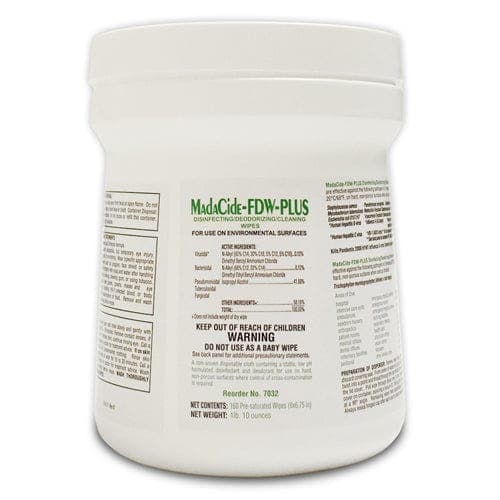 Complete Medical Physician Supplies Mada Medical MadaCide FDW Plus / Wipes Tub/160