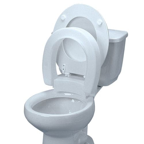 Complete Medical Bath Care Maddak Raised Toilet Seat Elongated Hinged