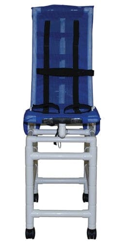 Complete Medical Bath Care MJM International Corp Bath Chair Articulating MedPVC Recl w/2 Base Ext & Casters