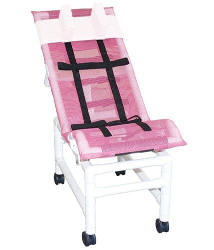 Complete Medical Bath Care MJM International Corp Bath Chair Lg PVC Reclining w/ Base & Casters