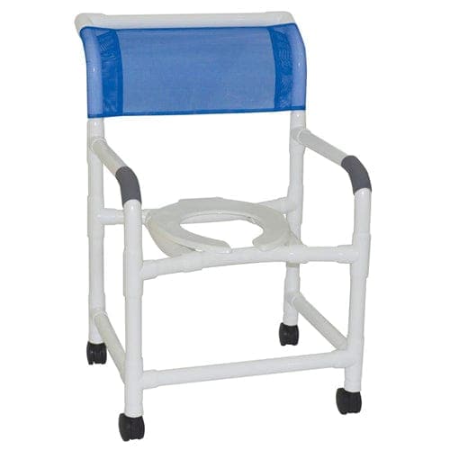 Complete Medical Commodes MJM International Corp Shower Chair  Wide  Deluxe PVC Superior