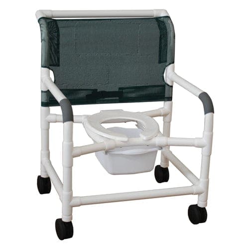 Complete Medical Commodes MJM International Corp Shower Chair  X-Wide  PVC Superior