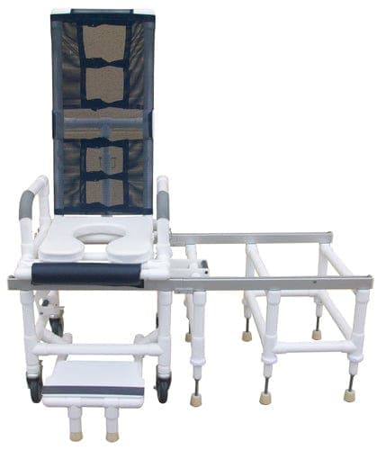 Complete Medical Bath Care MJM International Corp Tilt-N-Space Shower Chair PVC & Transfer Bench Comb. Sli