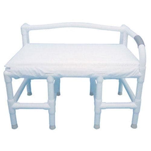 Complete Medical Bath Care MJM International Corp Transfer Bench  Bariatric PVC 900 lb. Weight Cap.