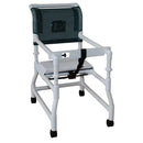 Complete Medical Mobility Products MJM International Corp Walker PVC w/Ht Adj Arms & Seat-Standard w/o Outriggers