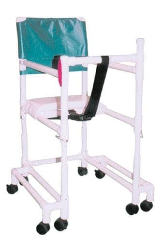 Complete Medical Mobility Products MJM International Corp Walker PVC w/Ht Adj Arms & & Seat-Tall-w/Outriggers