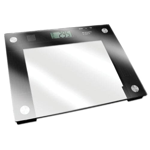 Complete Medical Scales North American Talking X-Wide Glass Scale 550# Wt. Cap.