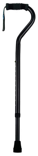 Complete Medical Mobility Products Sky MedSupply Int'l Co_PM Standard Offset Walking Cane Adjustable Aluminum  Black