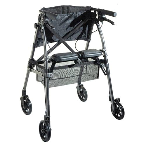Complete Medical Mobility Products Stander EZ Fold-N-Go Rollator - Black Walnut    (each)