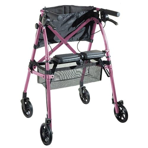 Complete Medical Mobility Products Stander EZ Fold-N-Go Rollator - Regal Rose  (each)