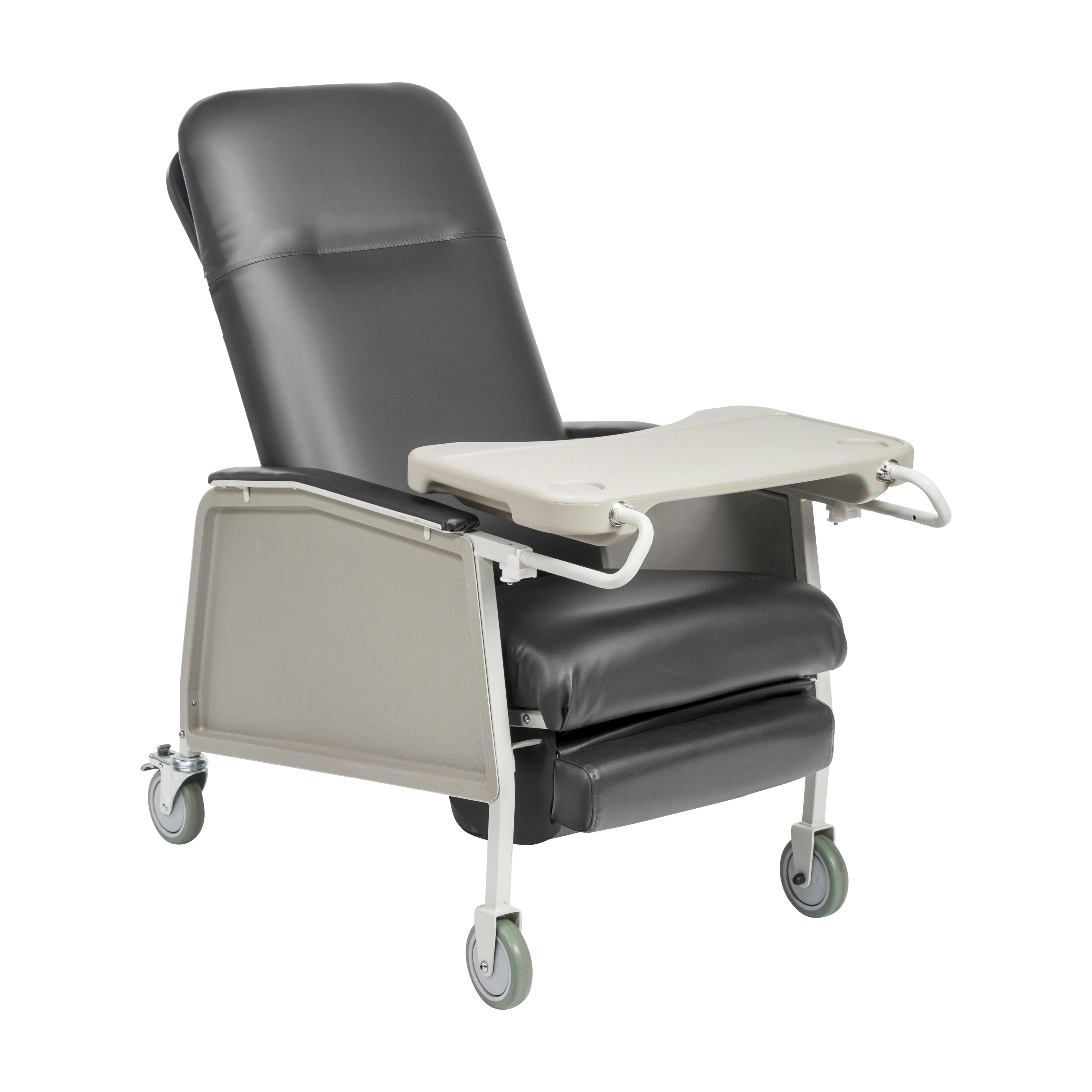 Drive Medical Patient Room/Geri Chairs/Three Position Geri Chairs Charcoal Drive Medical 3 Position Geri Chair Recliner