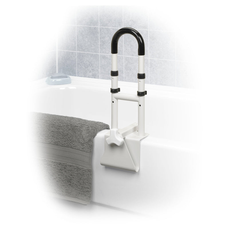 Drive Medical Bathroom Safety Drive Medical Adjustable Height Bathtub Grab Bar Safety Rail