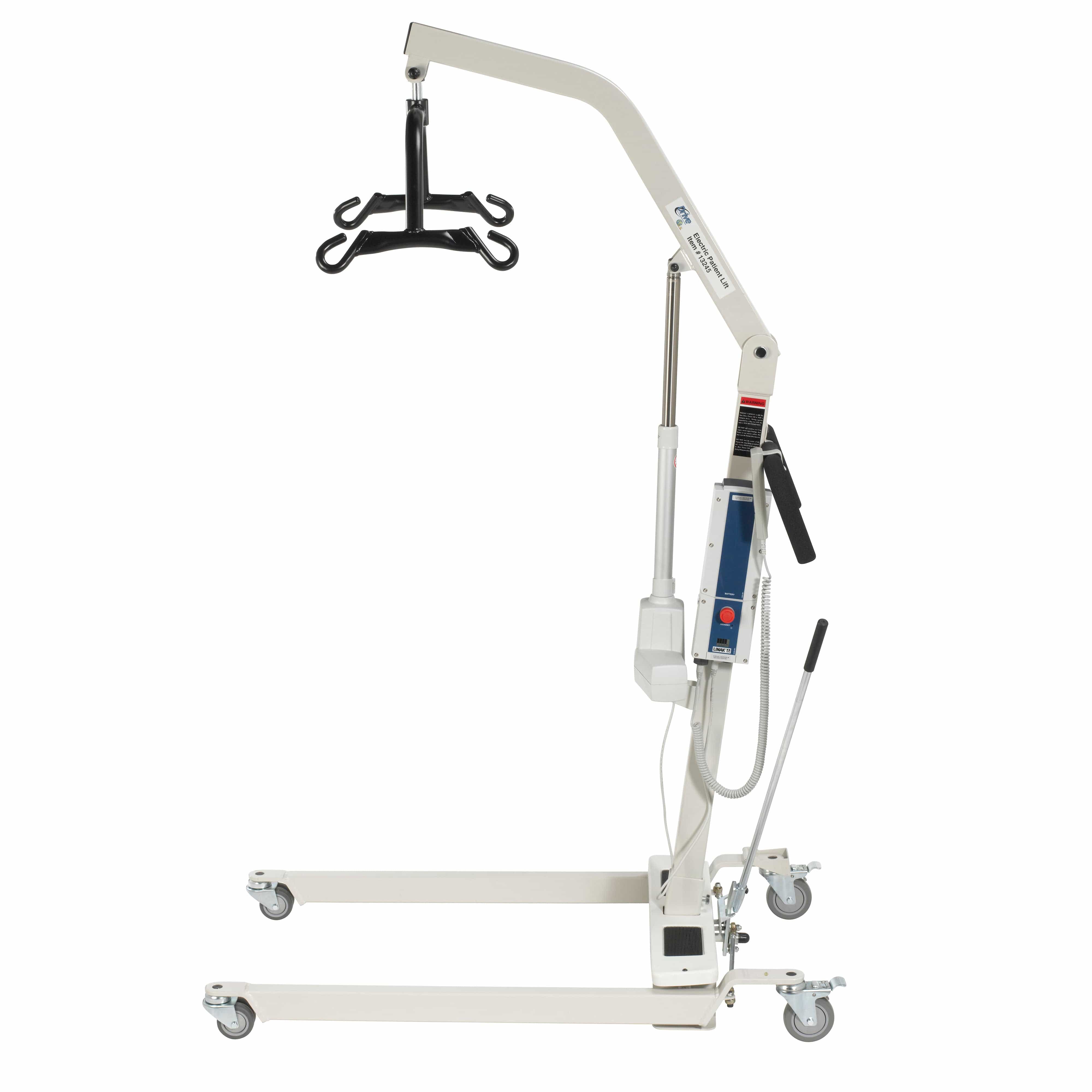 Drive Medical Patient Room Drive Medical Bariatric Battery Powered Electric Patient Lift with Four Point Cradle and Rechargeable, Removable Battery