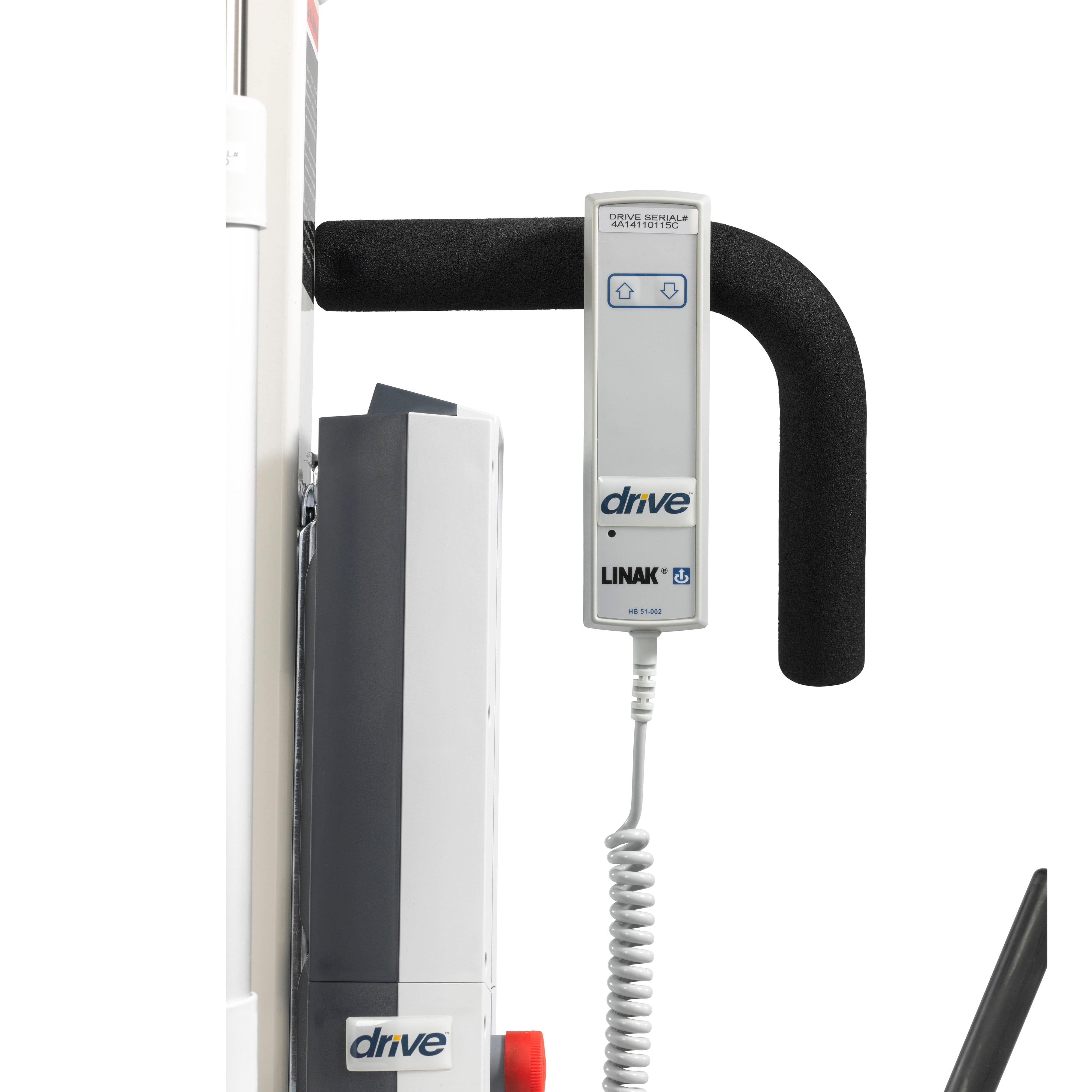 Drive Medical Patient Room Drive Medical Bariatric Battery Powered Electric Patient Lift with Four Point Cradle and Rechargeable, Removable Battery