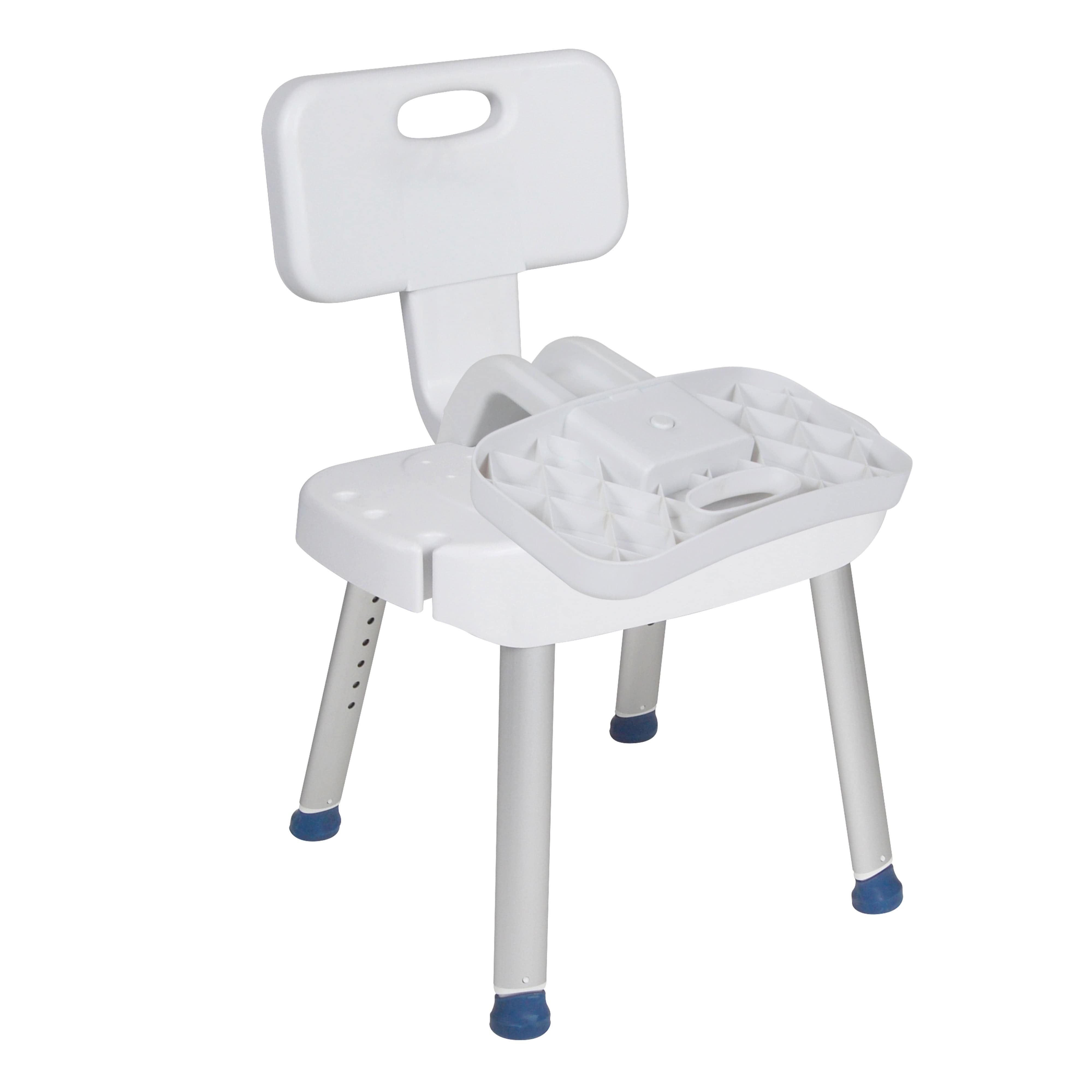 Drive Medical Bathroom Safety Drive Medical Bathroom Safety Shower Chair with Folding Back