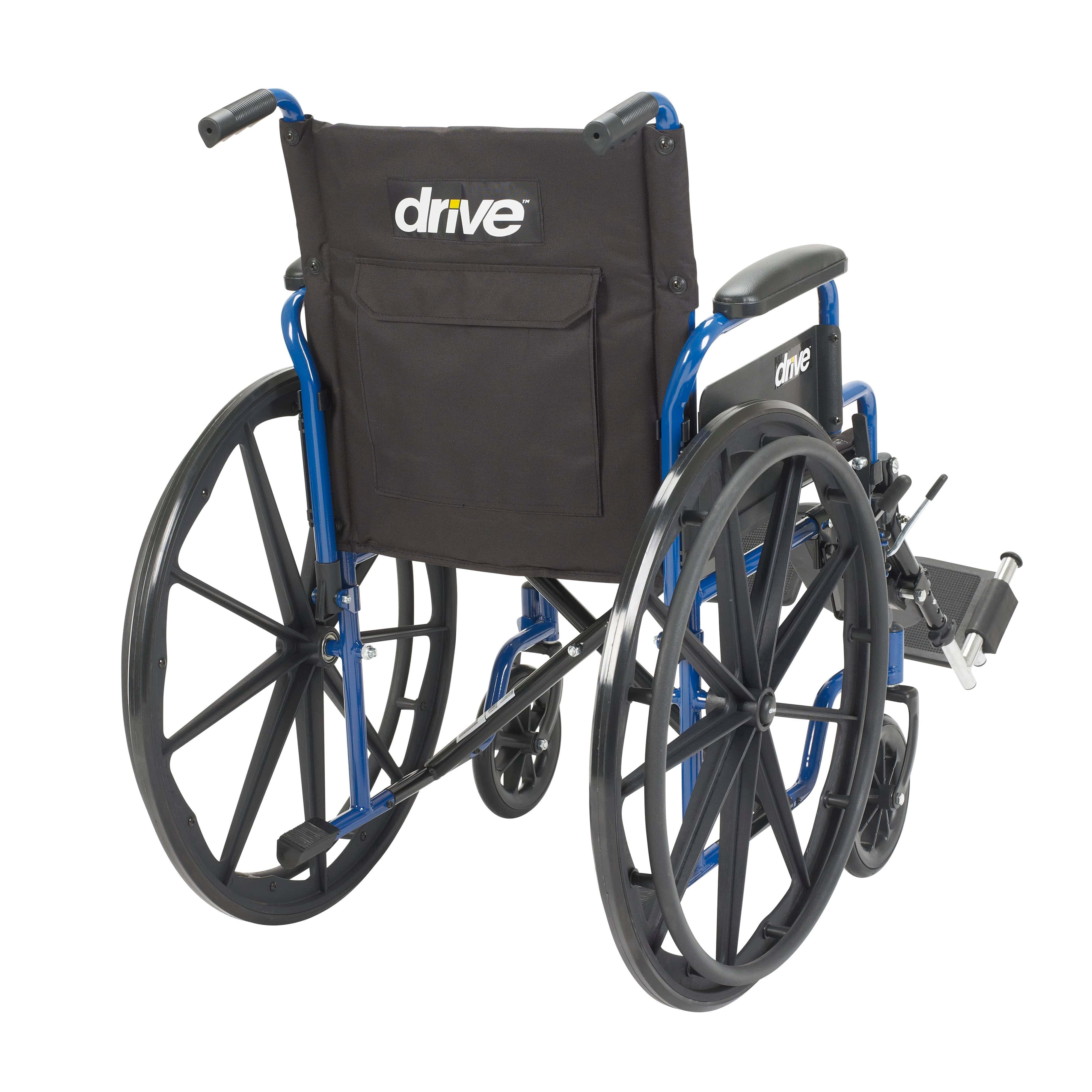 Drive Medical Wheelchairs Drive Medical Blue Streak Wheelchair with Flip Back Desk Arms