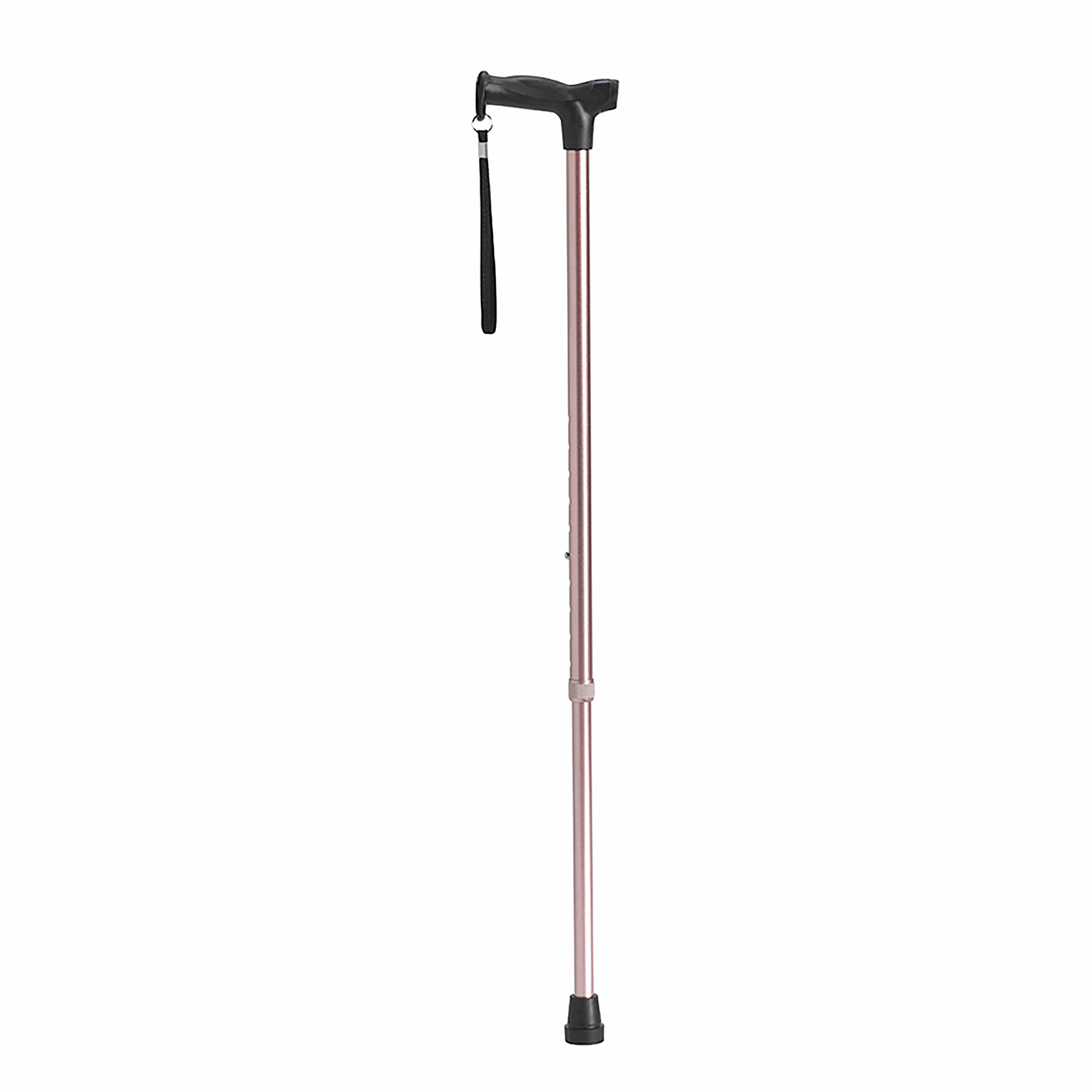 Drive Medical Canes/Single Point Canes/T Handle Canes Rose Gold Drive Medical Comfort Grip T Handle Cane
