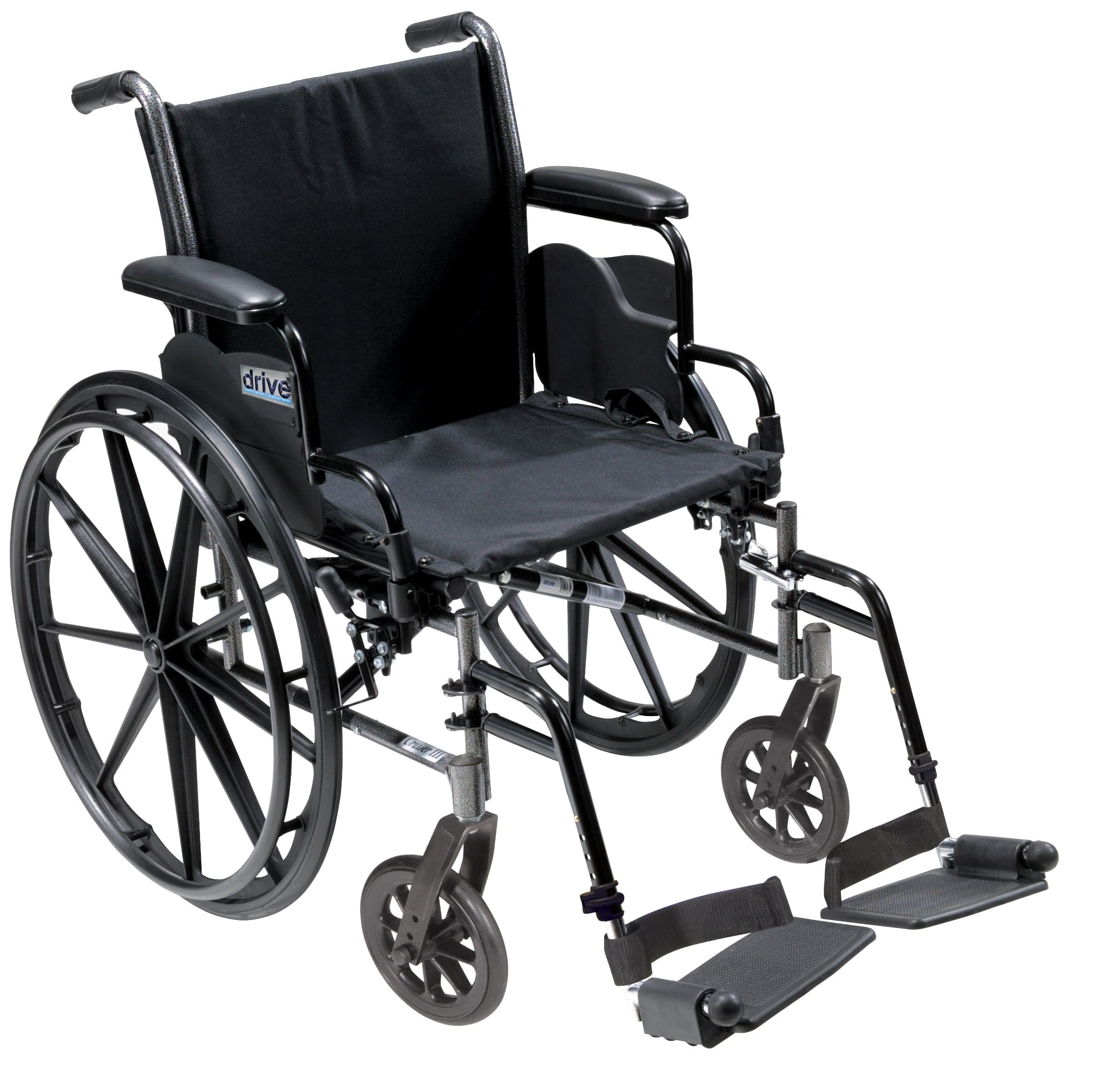 Drive Medical Wheelchairs Flip Back Removable Desk Arms and Swing away Footrests / 16" Seat Drive Medical Cruiser III Light Weight Wheelchair with Flip Back Removable Arms