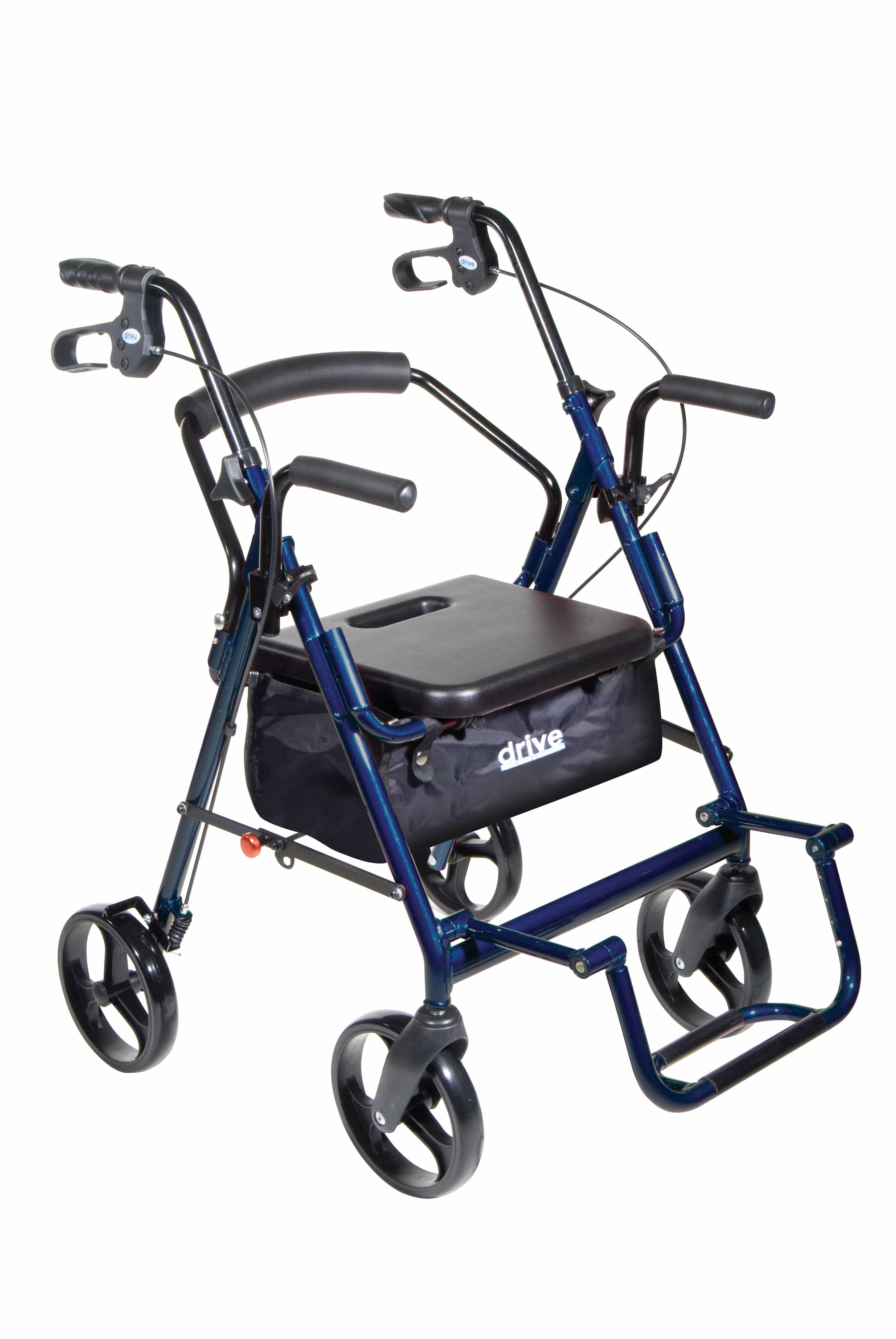 Drive Medical Rollators Drive Medical Duet Dual Function Transport Wheelchair Rollator Rolling Walker